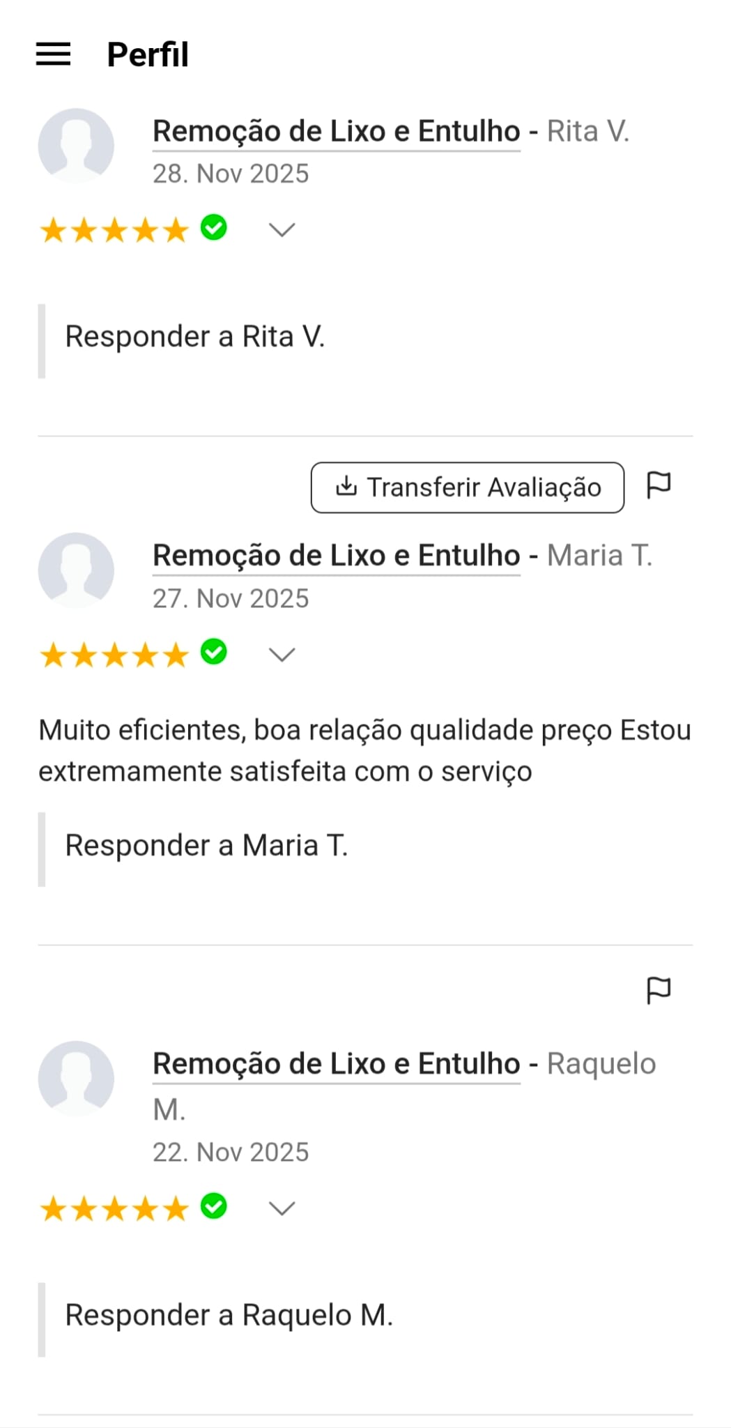 Trabalho realizado para Maria Silva